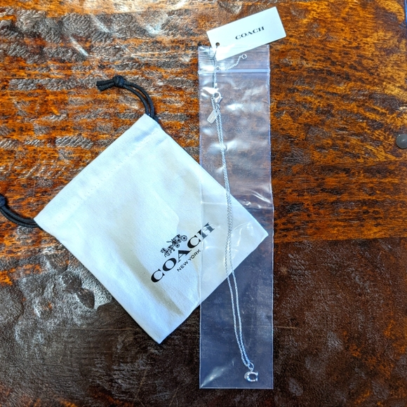 Coach Jewelry - Coach Signature Starter Charm Necklace Silver NWT